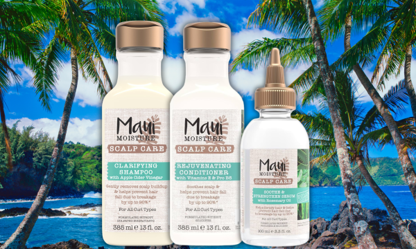maui. moisture haircare, shampoo, conditioner