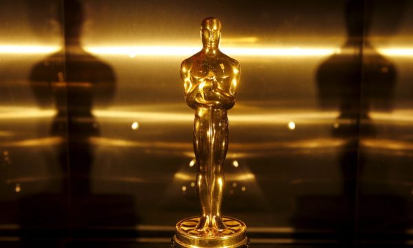 An Oscar statue is pictured during the Oscars Foreign Language Film Award Directors Reception in advance of the 88th Academy Awards in Hollywood