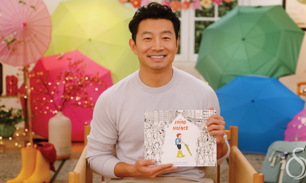 Simu Liu reads for the SAG-AFTRA Foundation's children's literacy program Storyline Online® / Photo courtesy of the SAG-AFTRA Foundation