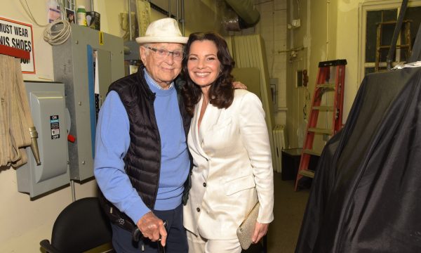 Norman Lear and Fran Drescher at the Hollywood Museum's LGBTQ+ Real to Reel Awards, June 9, 2022.